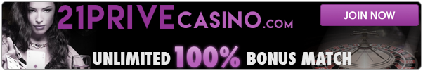 Sign up to 21Prive blackjack casino