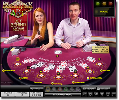 Blackjack Party Live Dealer 21 Online